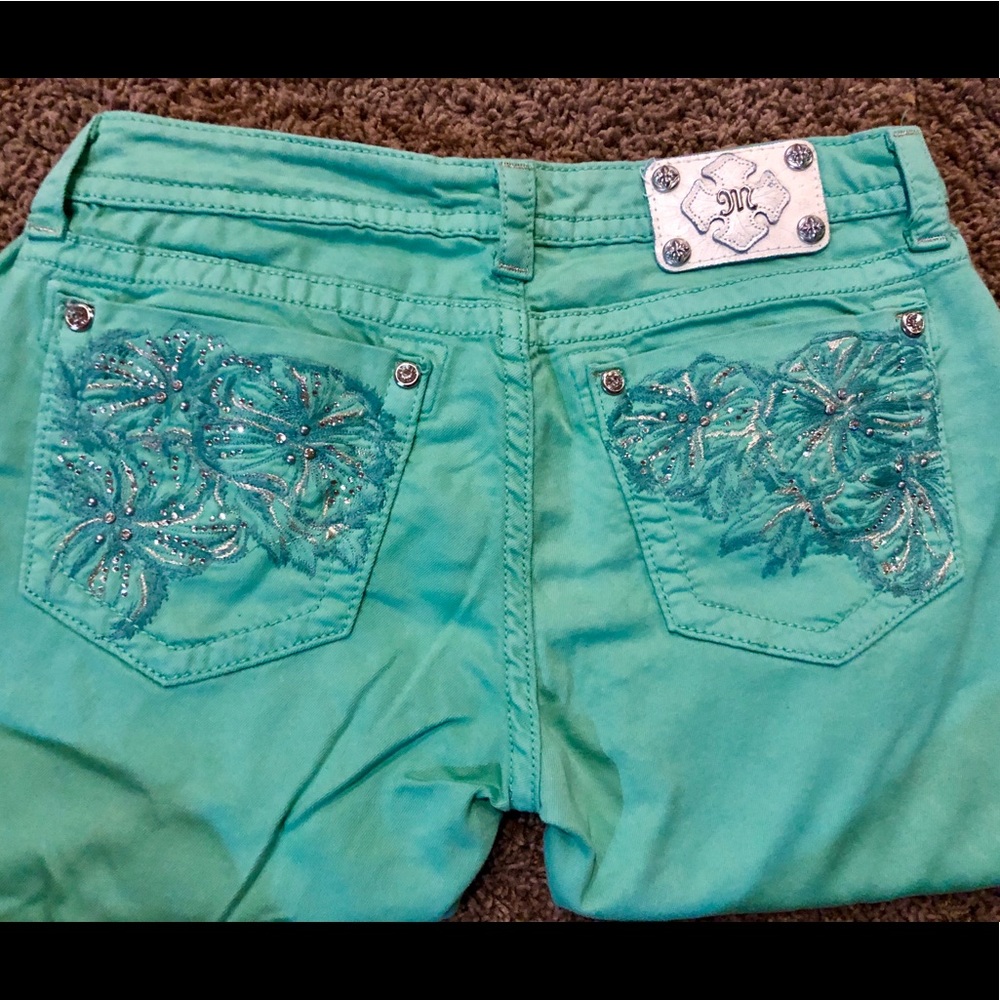 Miss Me Mint Skinny Jeans - 33